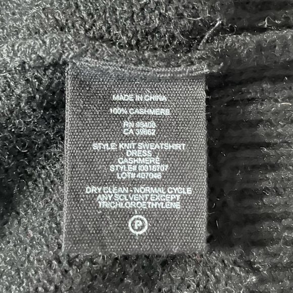 Theory 100% Cashmere Sweatshirt Dress - sz S - Picture 6 of 6